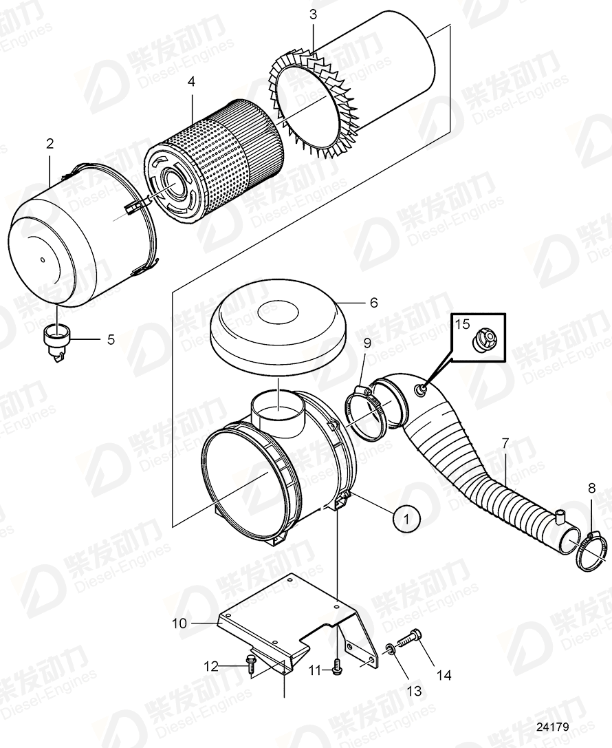 VOLVO Hexagon screw 21275483 Drawing